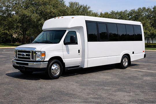 18-passenger minibus available for charter in Lowell, MA