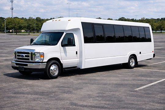 25-passenger minibus available for charter in Lowell, MA